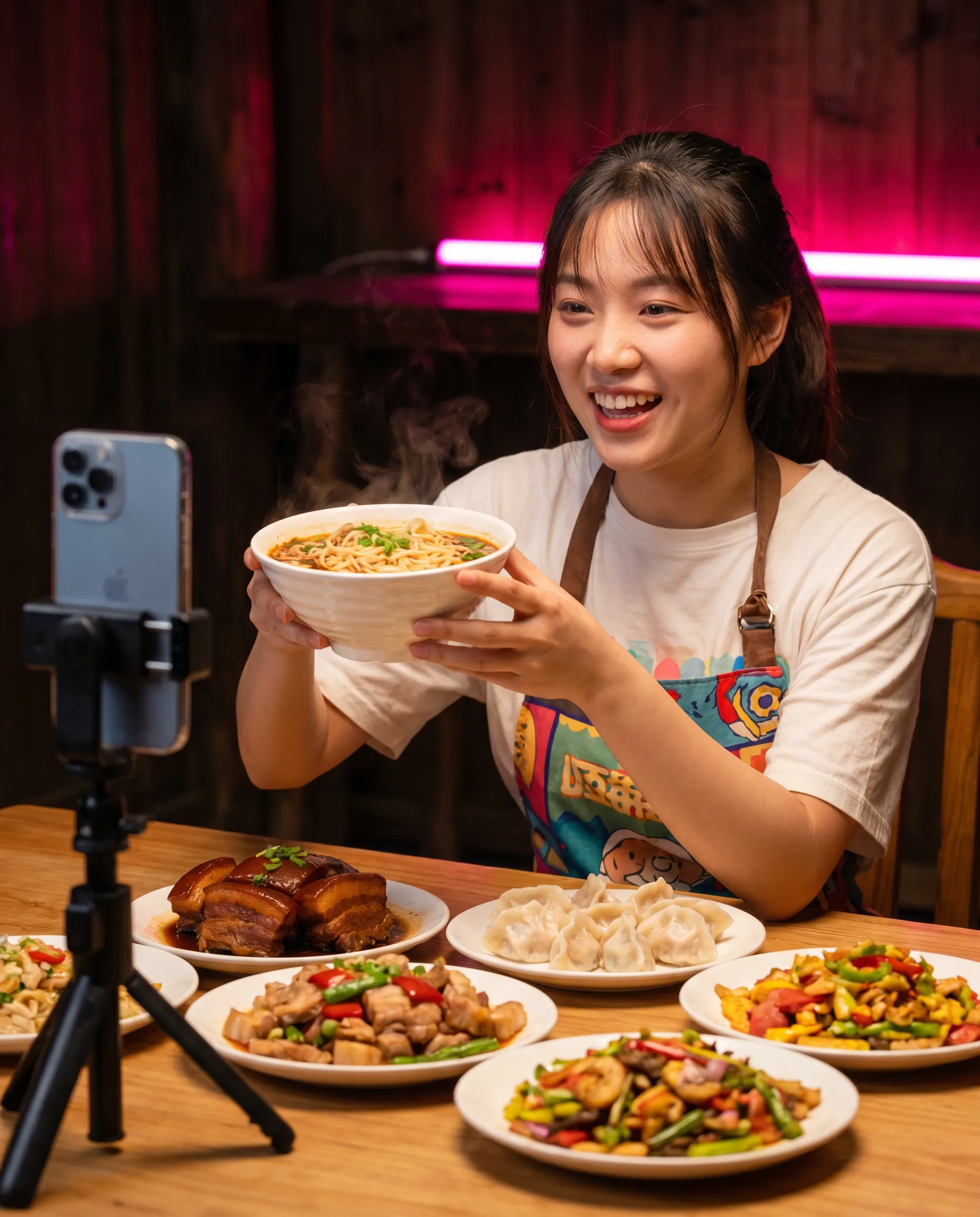 抖阴 - 用内容，助品牌破圈焕新签约美食达人形象照